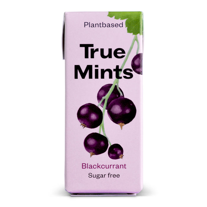True Mints Blackcurrant 13g/20pcs (Natural Flavors, Plantbased Sweetener, Vegan)