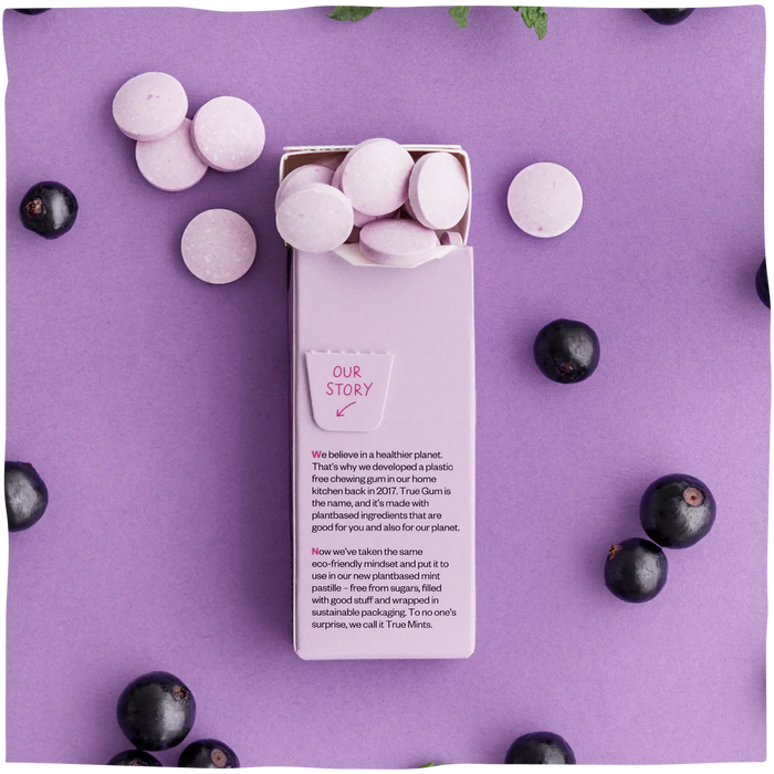 True Mints True Mints Blackcurrant 13g/20pcs (Natural Flavors, Plantbased Sweeten ...
