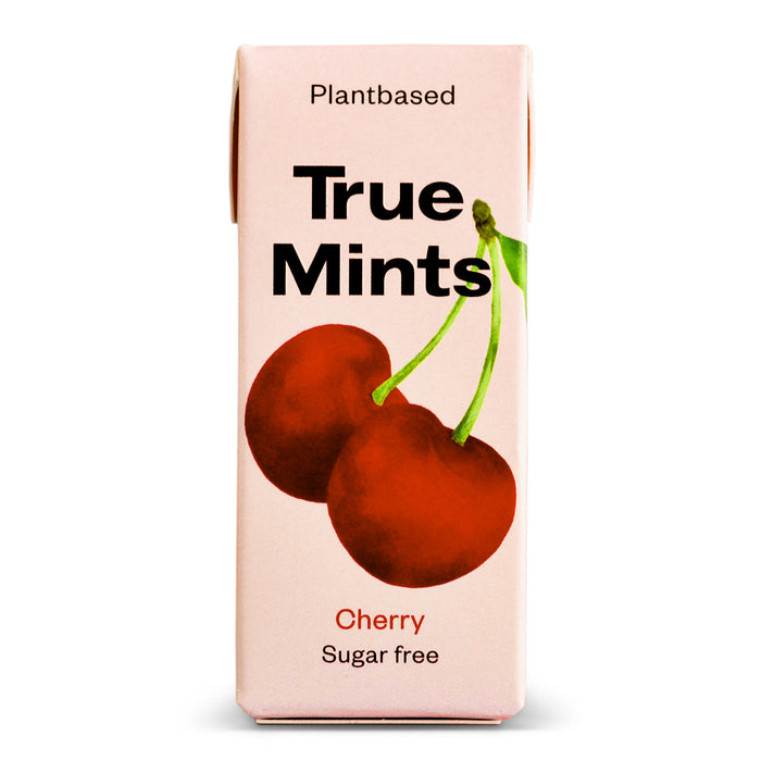 True Mints Cherry 13g/20pcs (Natural Flavors, Plantbased Sweetener, Vegan)
