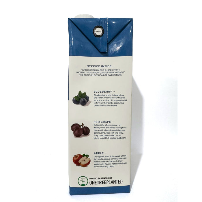 The Berry Company No Sugar Added Blueberry Juice 1L