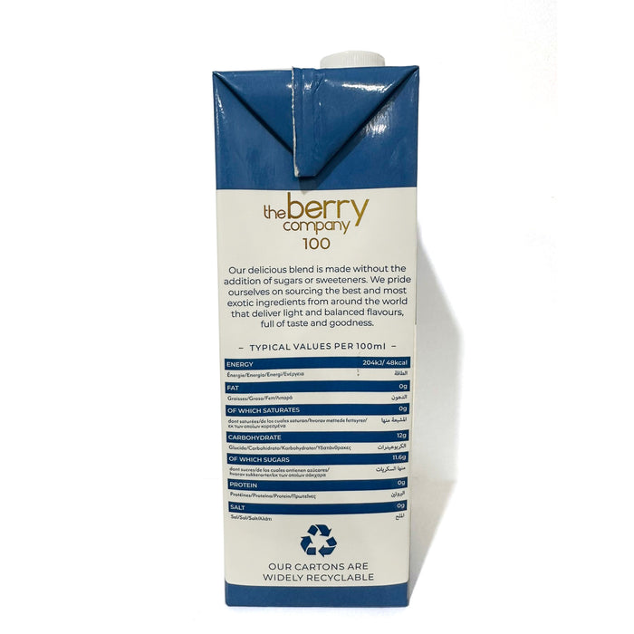 The Berry Company No Sugar Added Blueberry Juice 1L