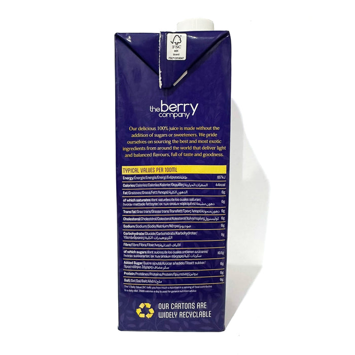The Berry Company No Sugar Added Superberries Purple Juice 1L 