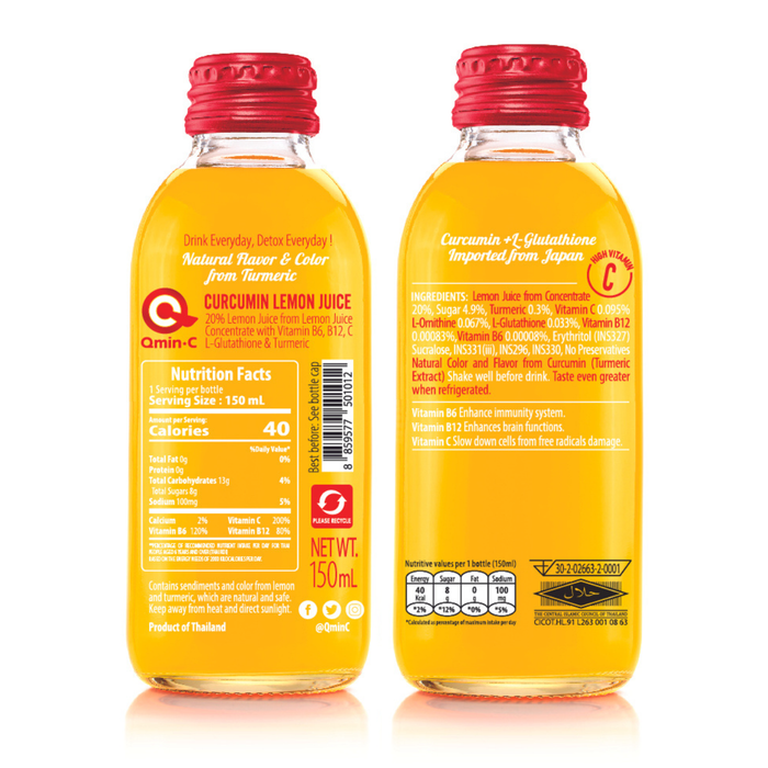 Qminc Curcumin Lemon Juice 150ml 