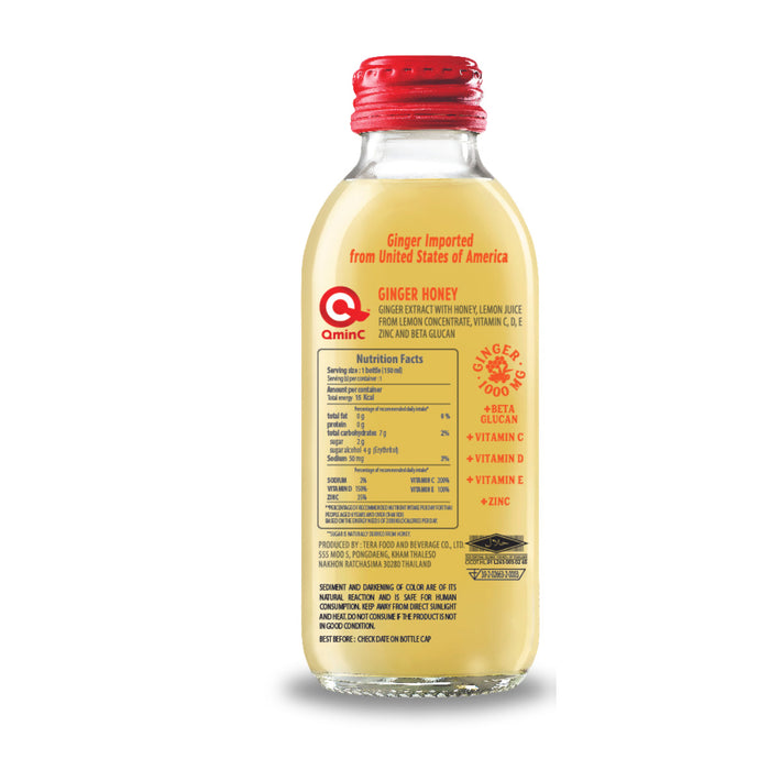 Qminc Ginger with Honey & Beta Glucan Drink 150ml