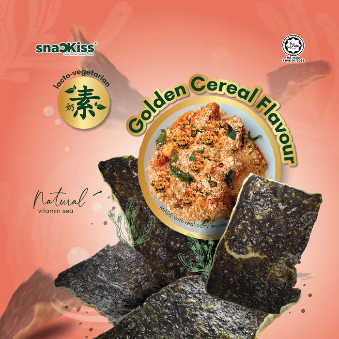 Snackiss Golden Cereal Seaweed Snack 50g