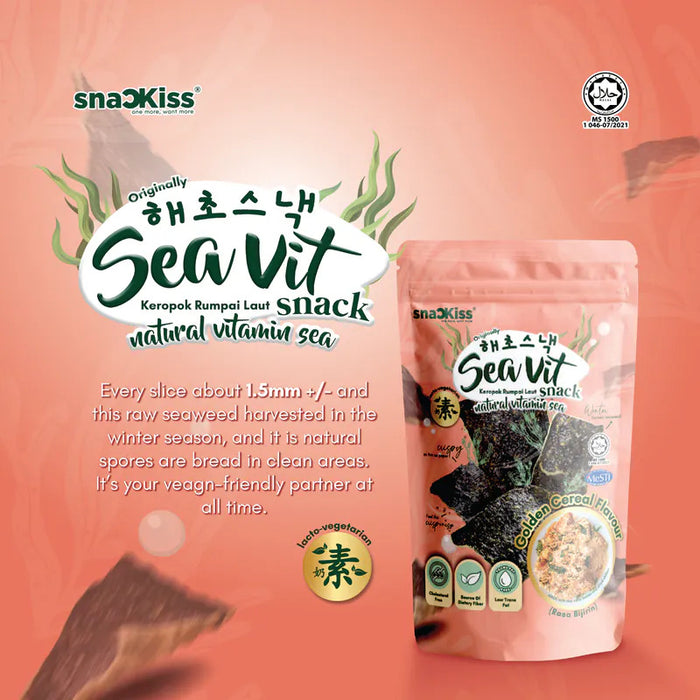 Snackiss Golden Cereal Seaweed Snack 50g