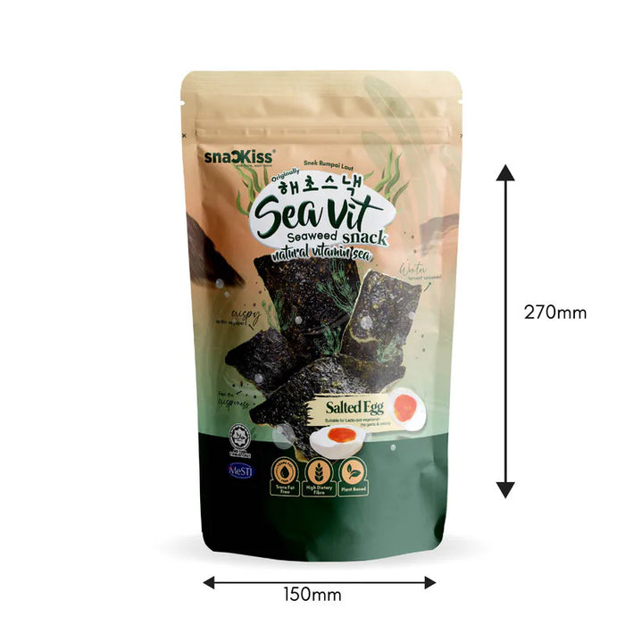 Snackiss Salted Egg Seaweed Snack 45g