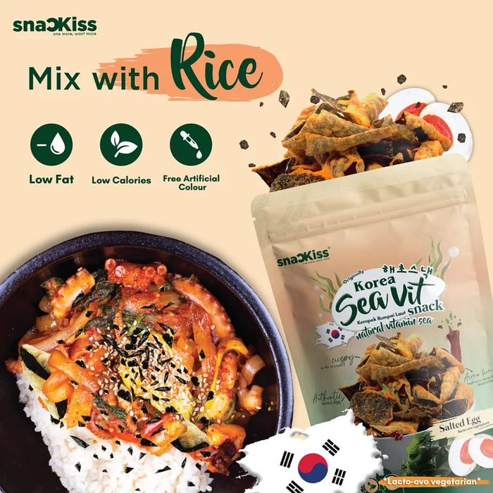 Snackiss Salted Egg Seaweed Snack 45g