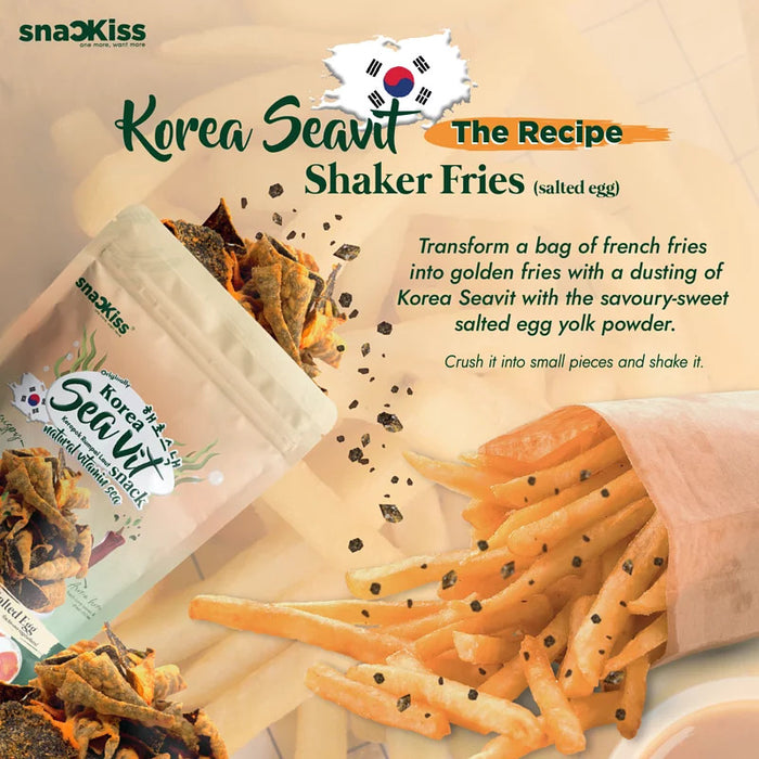 Snackiss Salted Egg Seaweed Snack 45g