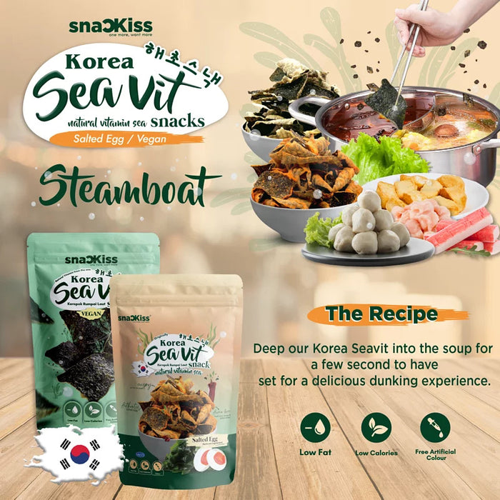 Snackiss Salted Egg Seaweed Snack 45g