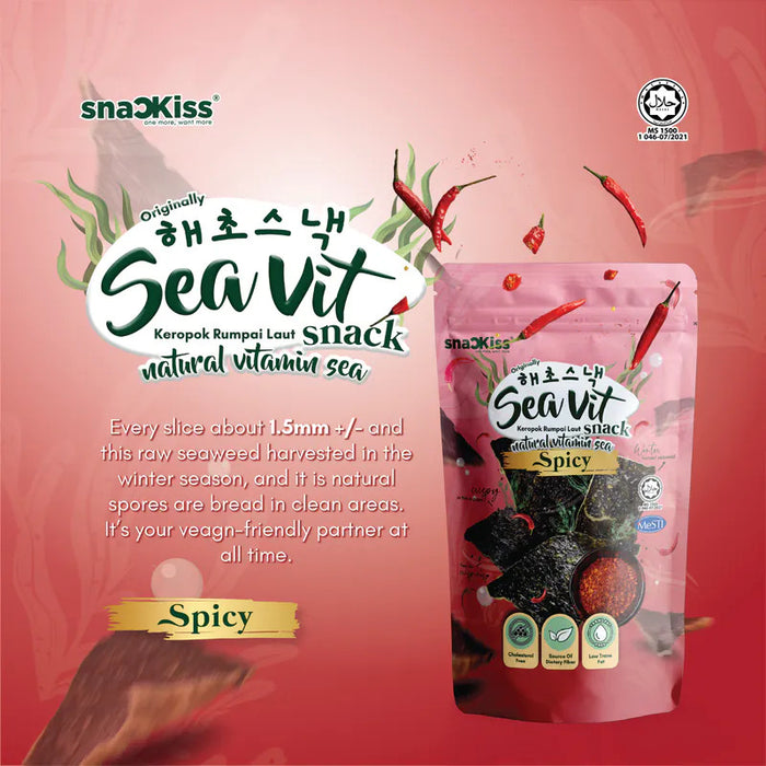 Snackiss Spicy Seaweed Snack 50