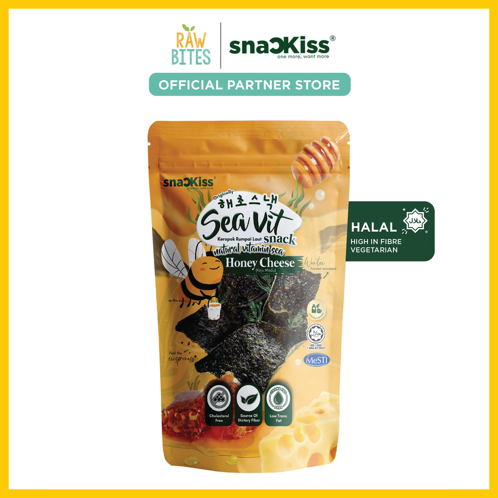 Snackiss Honey Cheese Seaweed Snack 50g