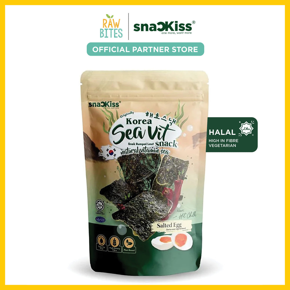 Snackiss Salted Egg Seaweed Snack 45g