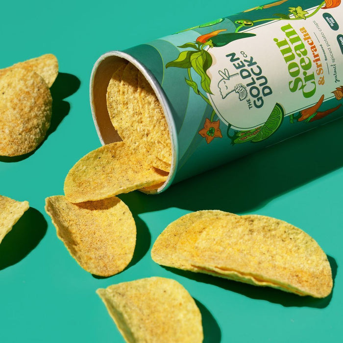 Golden Duck Sour Cream Sriracha Gourmet Potato Chips 125g