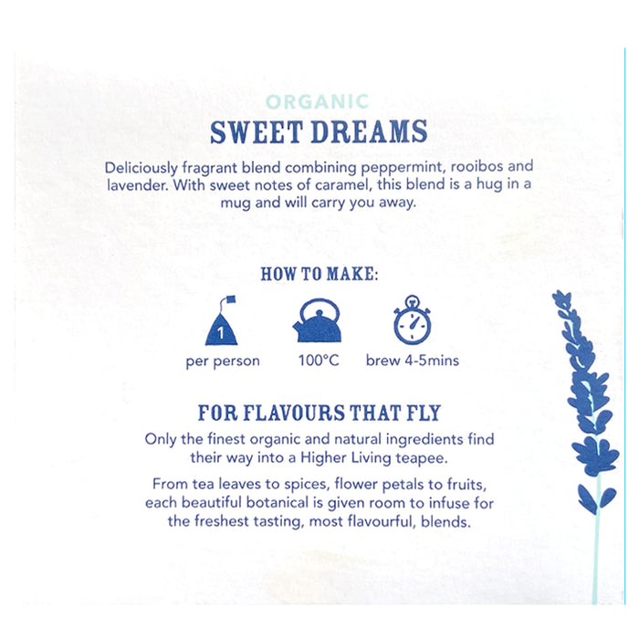 Higher Living Organic Sweet Dreams (20 teapees) 50g