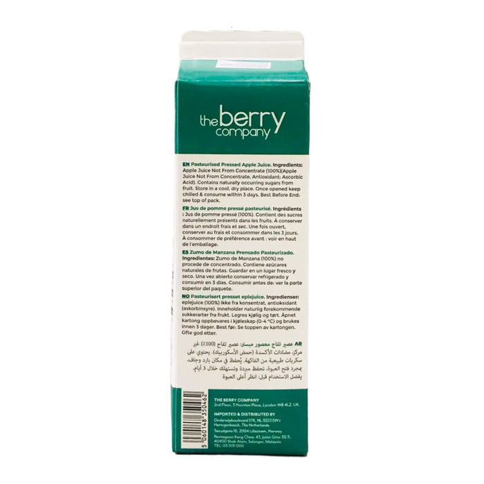 The Berry Company Pressed Apple Juice (No Sugar or Sweeteners Added, Not from Concentrate)