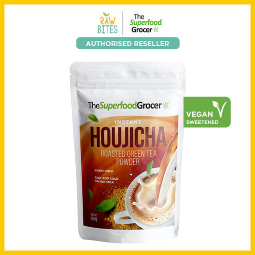 The Superfood Grocer Instant Houjicha Roasted Green Tea Powder 100g