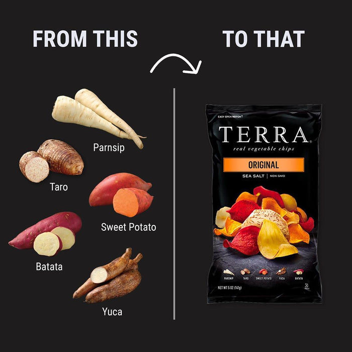 Terra Real Vegetable Chips Original Sea Salt 5oz / 141g
