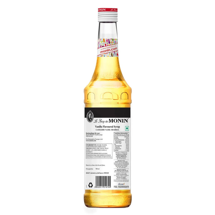 Monin Syrup Vanilla 1L PET