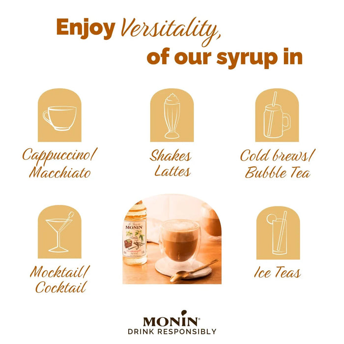Monin Syrup Vanilla 1L PET