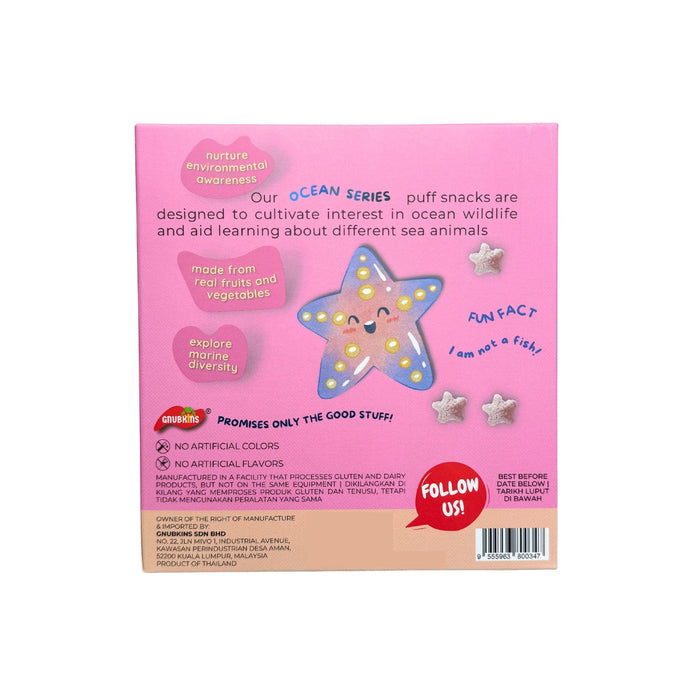 Little Baby Grains Starfish Shaped Puffs with Strawberry [5 packs x 8g]