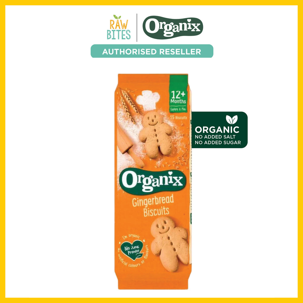 Organix Baby Food Gingerbread Men Biscuits 135g / 15 Biscuits