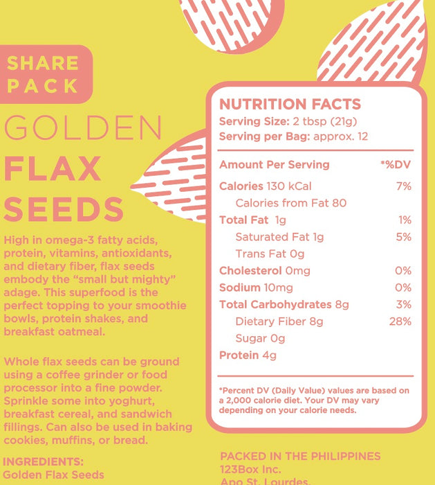 Raw Bites Golden Flax Seeds 250g