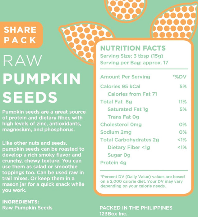 Raw Bites Pumpkin Seeds 250g