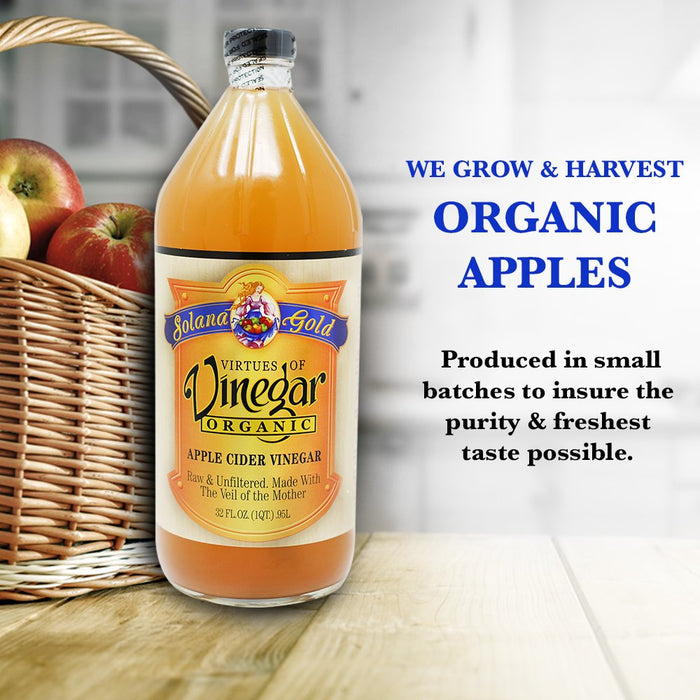 Solana Gold Organic Apple Cider Vinegar 16oz (473ml)