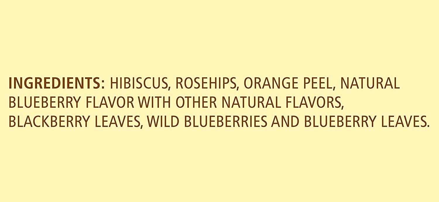 Celestial Seasonings True Blueberry Herbal Tea (20 bags)