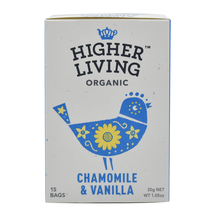 Higher Living Organic Chamomile & Vanilla (15 bags / 30g)