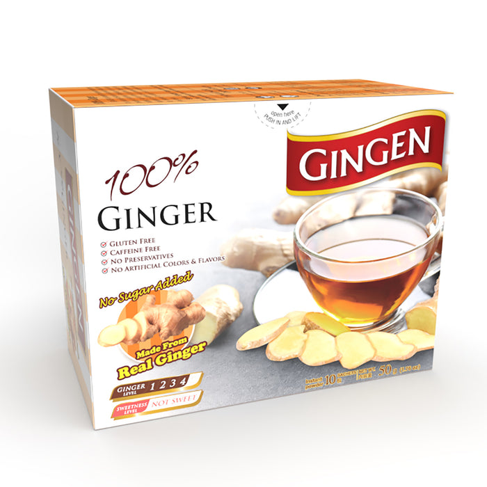 GINGEN 100% Ginger Surgarfree Instant Drink (10 x 5g box)