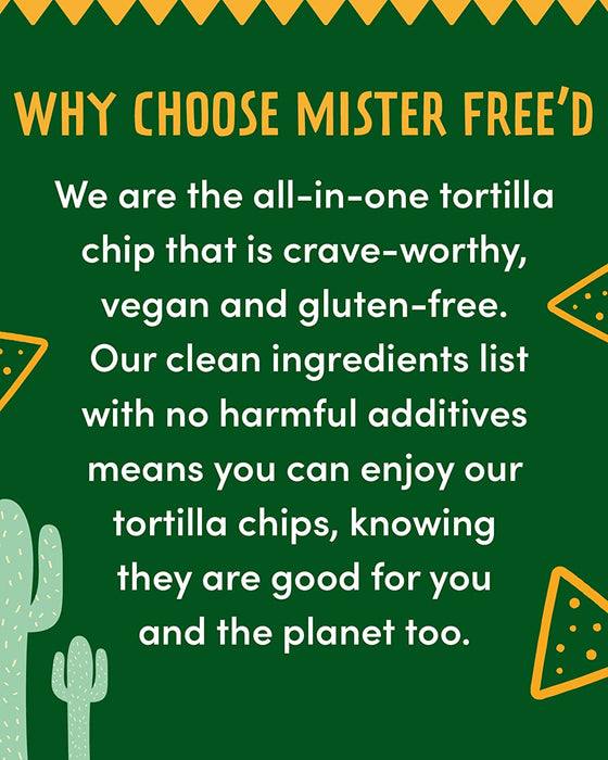 Mister Freed Tortilla Chips Kale & Spinach 135g (Gluten Free)