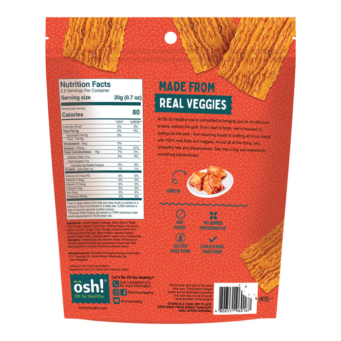 Oh So Healthy! Kimchi Crisps 50g