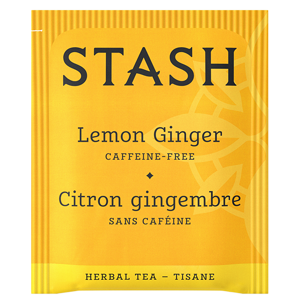 Stash Lemon Ginger Herbal Tea 34g/20 bags (Caffeine Free, Sugar Free, Non GMO)