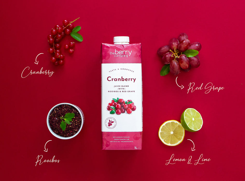 The Berry Company No Sugar Added Cranberry 1L