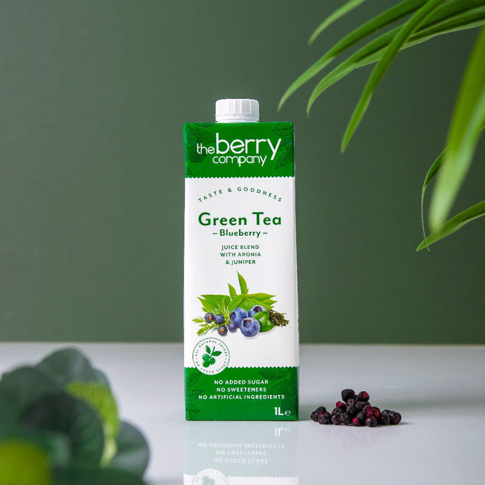 The Berry Company No Sugar Added Green Tea & Blueberry 1L