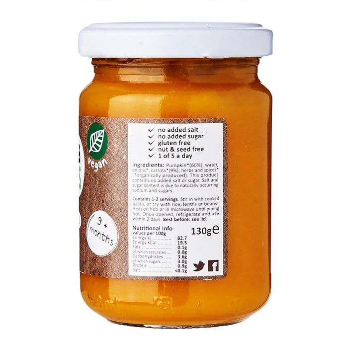 Little Pasta Organics Pumpkin & Carrot Sauce 130g