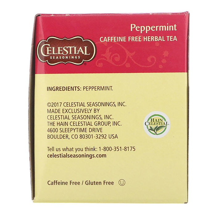 Celestial Seasonings Peppermint Herbal Tea (10 bags)