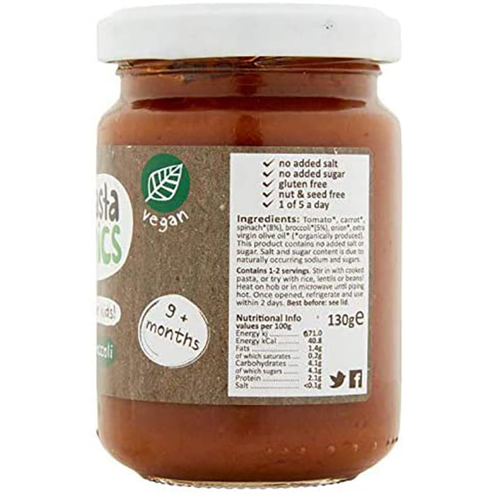 Little Pasta Organics Spinach & Broccoli Sauce 130g