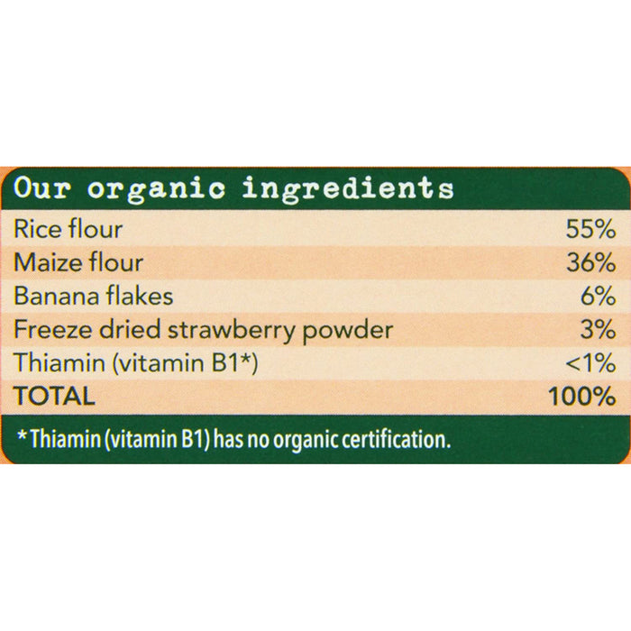 Organix Strawberry & Banana Porridge 120g (6 Months+)