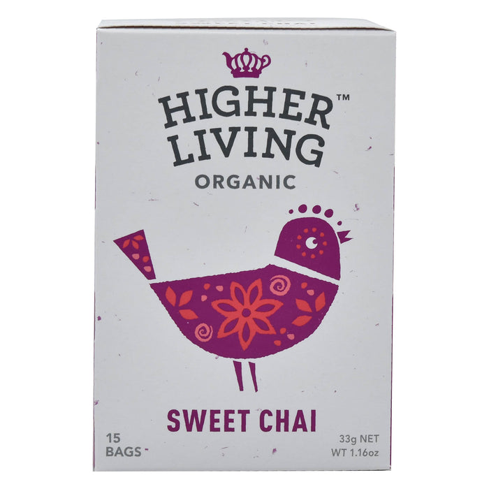 Higher Living Organic Sweet Chai (15 bags / 33g)